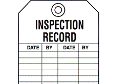 Inspection Record Label