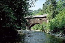 Covered Bridge in Switzerland