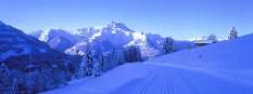 Ski slopes in Villars, Switzerland